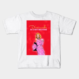 Diamonds Are a Girl's Best Friend Kids T-Shirt